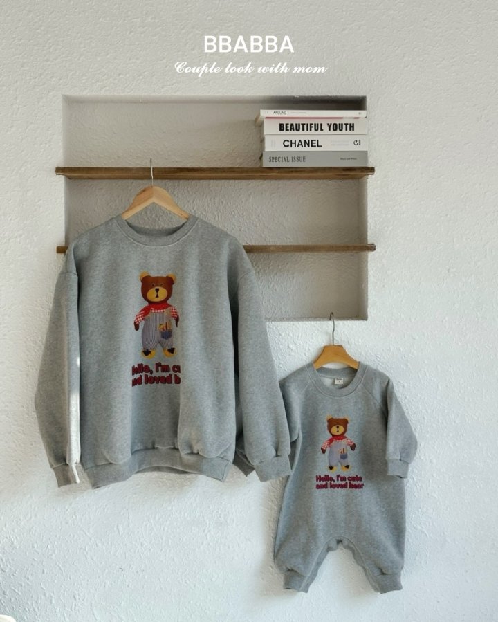Bbabba - Korean Baby Fashion - #babyboutiqueclothing - Fleece Winter Bear Long Suit - 2