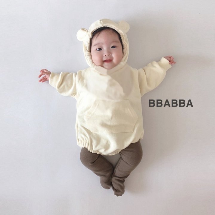 Bbabba - Korean Baby Fashion - #babyboutiqueclothing - Fleece Sweet Bear Suit - 6