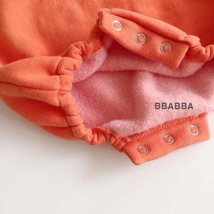 Bbabba - Korean Baby Fashion - #babyboutique - Fleece Orange Suit - 4