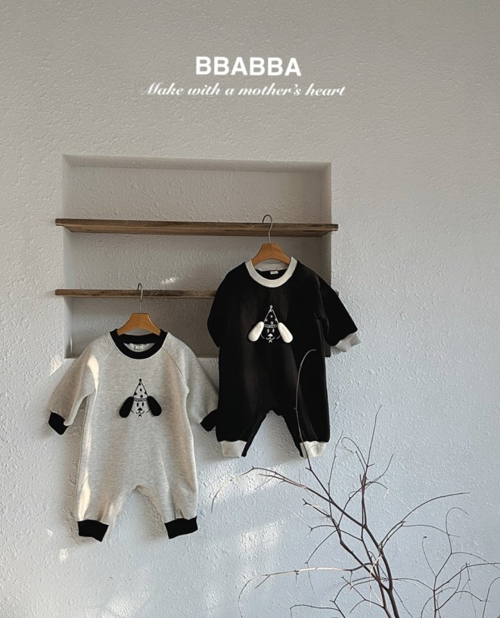 Bbabba - Korean Baby Fashion - #babyclothing - Fleece Party Dog Long Suit - 2