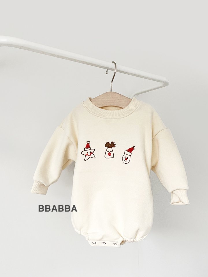 Bbabba - Korean Baby Fashion - #babyclothing - Fleece Santa Land Embroidered Suit - 8