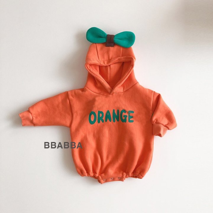 Bbabba - Korean Baby Fashion - #babyclothing - Fleece Orange Suit - 5
