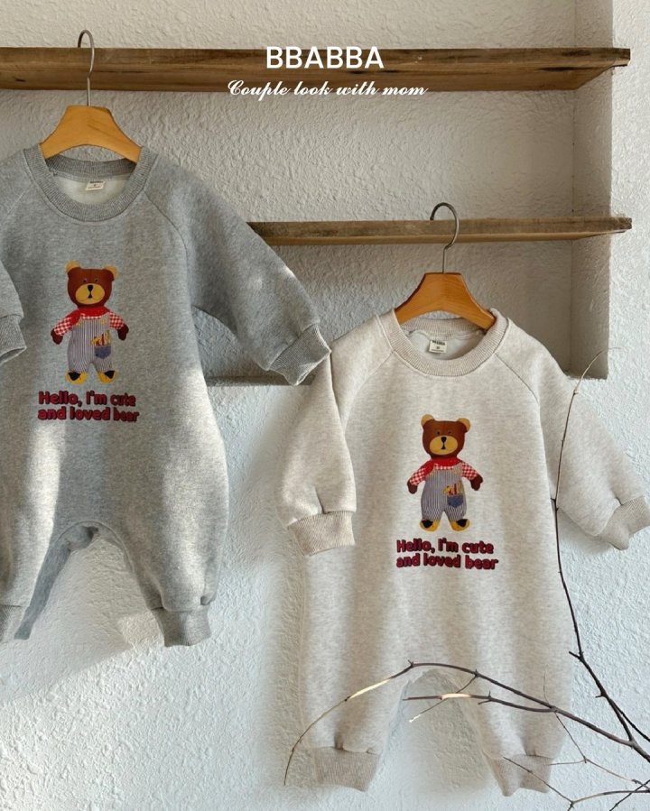 Bbabba - Korean Baby Fashion - #babyclothing - Fleece Winter Bear Long Suit - 4