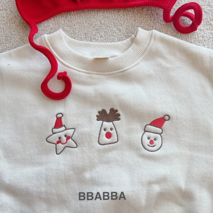 Bbabba - Korean Baby Fashion - #babyfever - Fleece Santa Land Embroidered Suit - 10