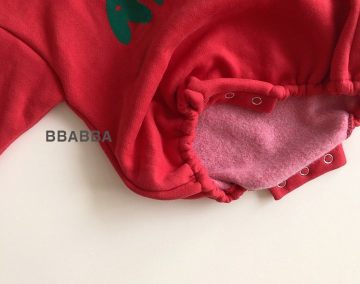 Bbabba - Korean Baby Fashion - #babyfever - Fleece Apple Suit - 6