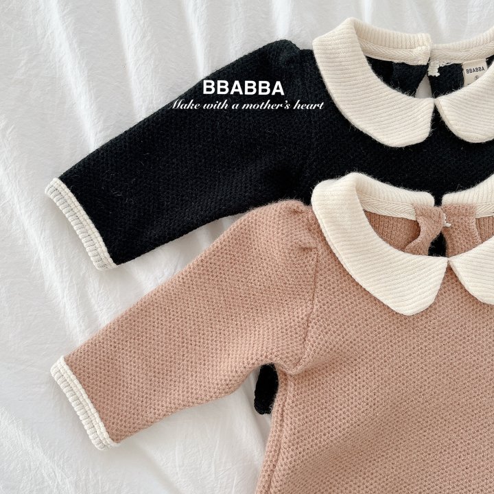 Bbabba - Korean Baby Fashion - #babylifestyle - Choco Knit Blouse - 5
