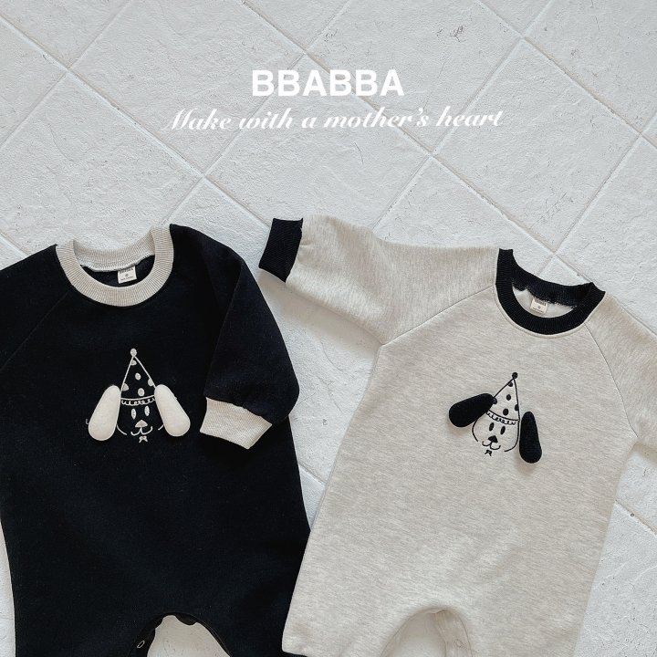Bbabba - Korean Baby Fashion - #babyootd - Fleece Party Dog Long Suit - 8