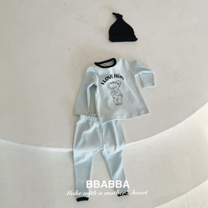 Bbabba - Korean Baby Fashion - #babyoutfit - Love Power Set - 4
