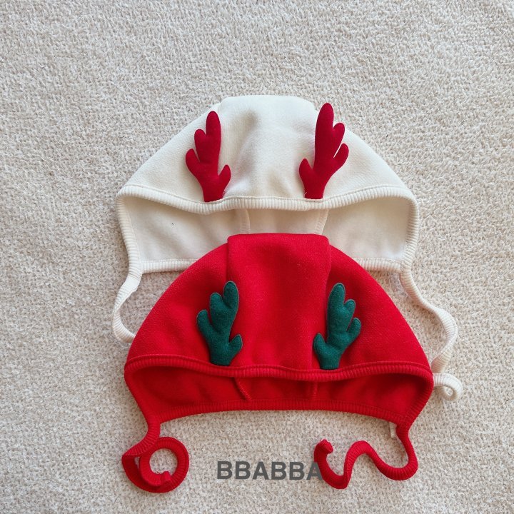 Bbabba - Korean Baby Fashion - #babyoutfit - Fleece Rudolph Bonnet
