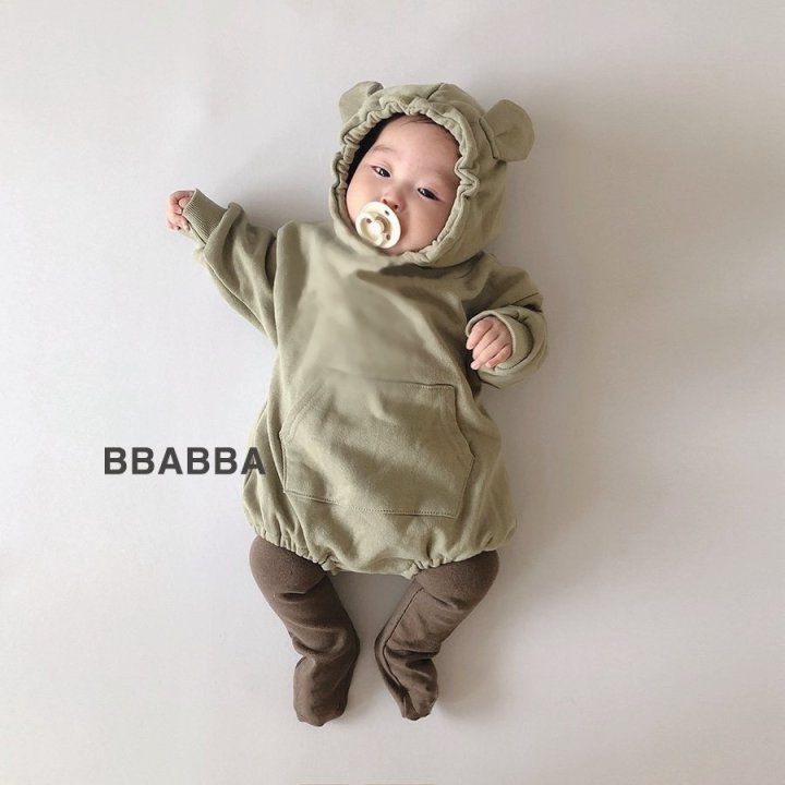 Bbabba - Korean Baby Fashion - #babywear - Fleece Sweet Bear Suit
