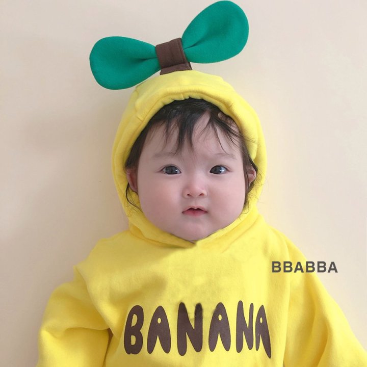 Bbabba - Korean Baby Fashion - #onlinebabyboutique - Fleece Banana Suit