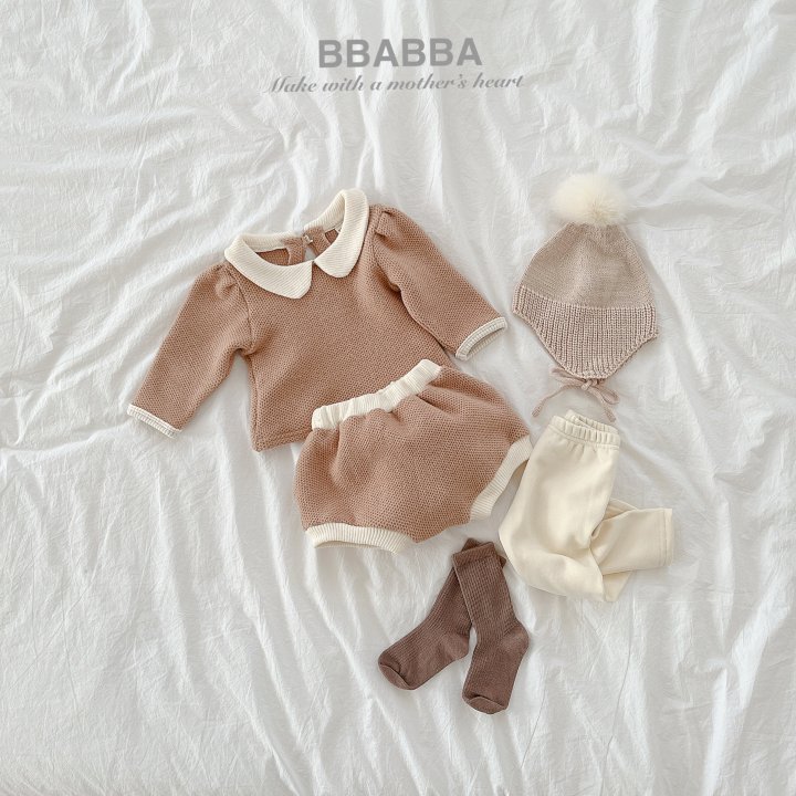 Bbabba - Korean Baby Fashion - #onlinebabyshop - Choco Knit Blouse - 12