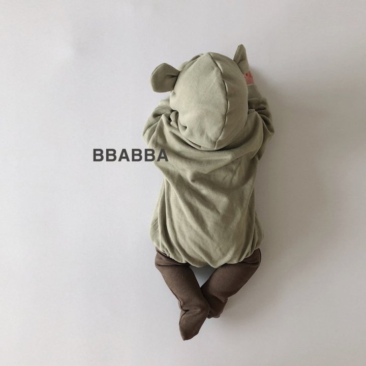 Bbabba - Korean Baby Fashion - #onlinebabyshop - Fleece Sweet Bear Suit - 3