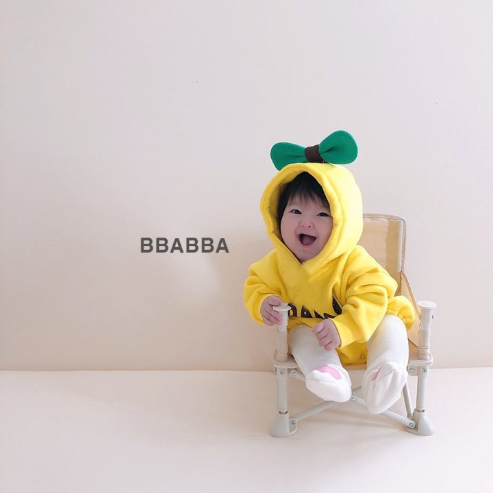 Bbabba - Korean Baby Fashion - #onlinebabyshop - Fleece Banana Suit - 2