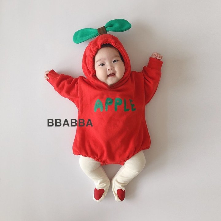 Bbabba - Korean Baby Fashion - #smilingbaby - Fleece Apple Suit