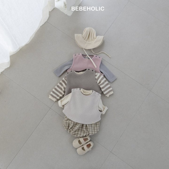 Bebe Holic - Korean Baby Fashion - #babyboutique - Popcorn Fleece Vest - 3