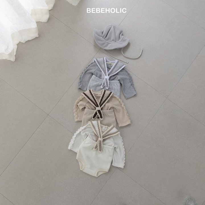 Bebe Holic - Korean Baby Fashion - #babyboutique - Fleece Terry Bloomer Set - 3