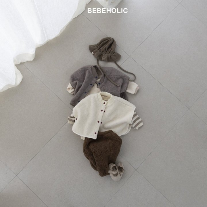 Bebe Holic - Korean Baby Fashion - #babyboutiqueclothing - Puff Fleece Poncho - 3