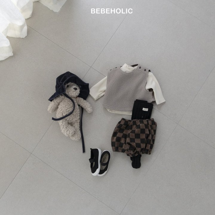 Bebe Holic - Korean Baby Fashion - #babyboutiqueclothing - Dart Check Pants - 7