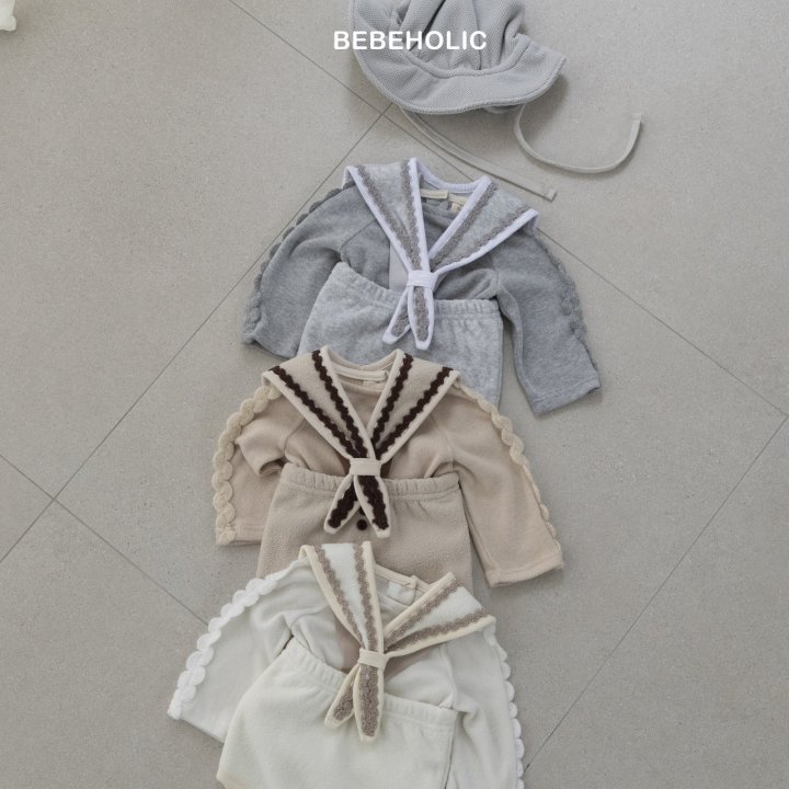 Bebe Holic - Korean Baby Fashion - #babyboutique - Fleece Terry Bloomer Set - 4