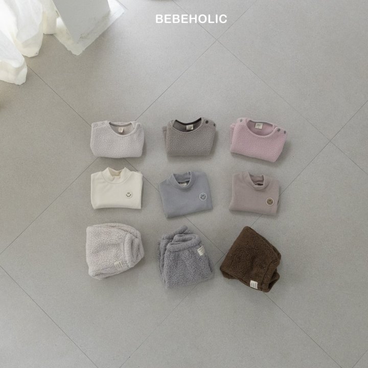 Bebe Holic - Korean Baby Fashion - #babyboutiqueclothing - Smile Mock Neck Tee - 3