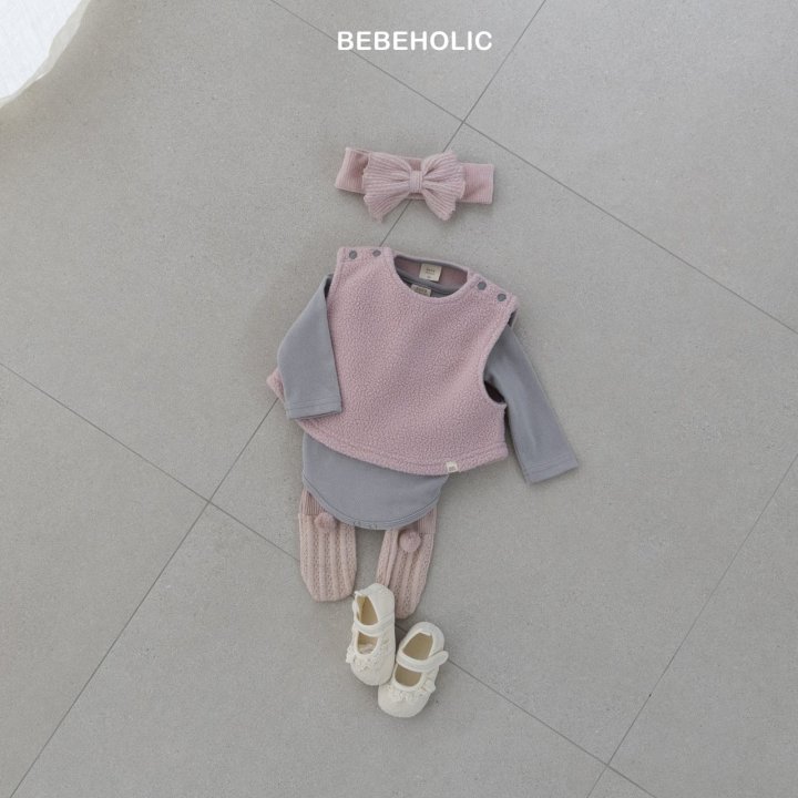 Bebe Holic - Korean Baby Fashion - #babyclothing - Popcorn Fleece Vest - 5