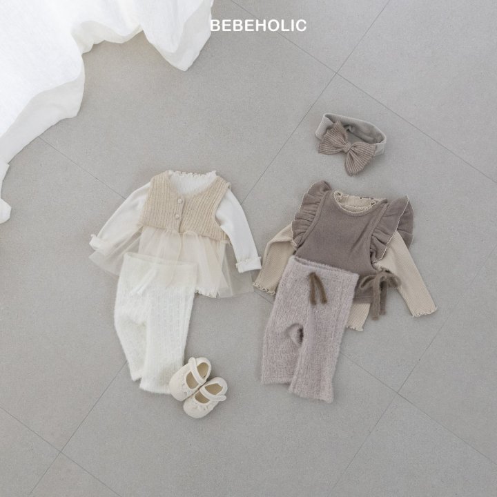 Bebe Holic - Korean Baby Fashion - #babyclothing - Angora Bootcut Pants - 5