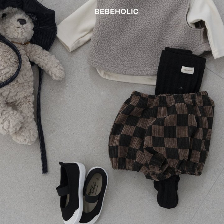 Bebe Holic - Korean Baby Fashion - #babyclothing - Dart Check Pants - 8
