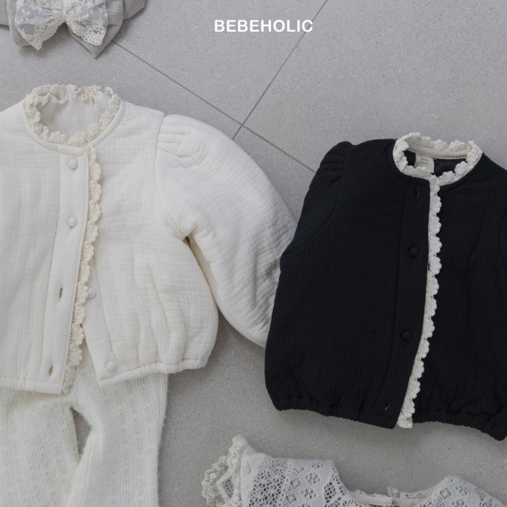Bebe Holic - Korean Baby Fashion - #babyclothing - Chanel Padded Jacket - 4