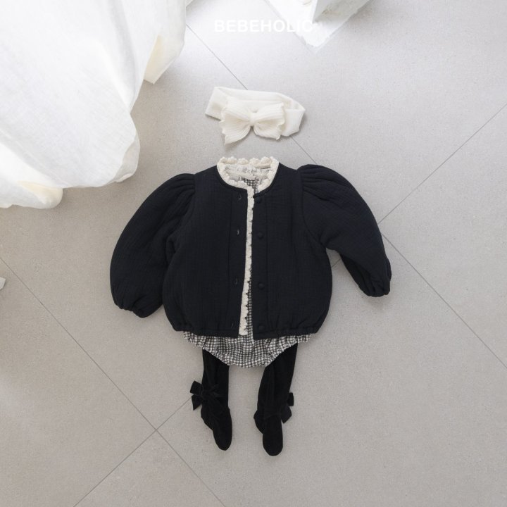 Bebe Holic - Korean Baby Fashion - #babyfever - Chanel Padded Jacket - 5