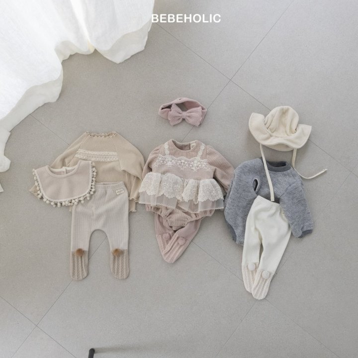 Bebe Holic - Korean Baby Fashion - #babyfever - Pom Pom Footed Leggings