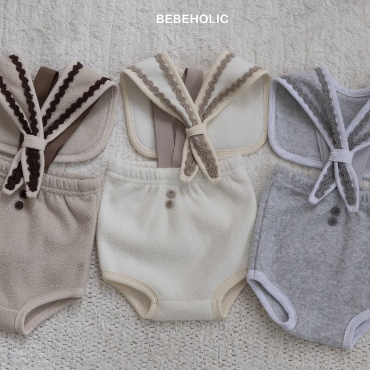 Bebe Holic - Korean Baby Fashion - #babyfever - Fleece Terry Bloomer Set - 7