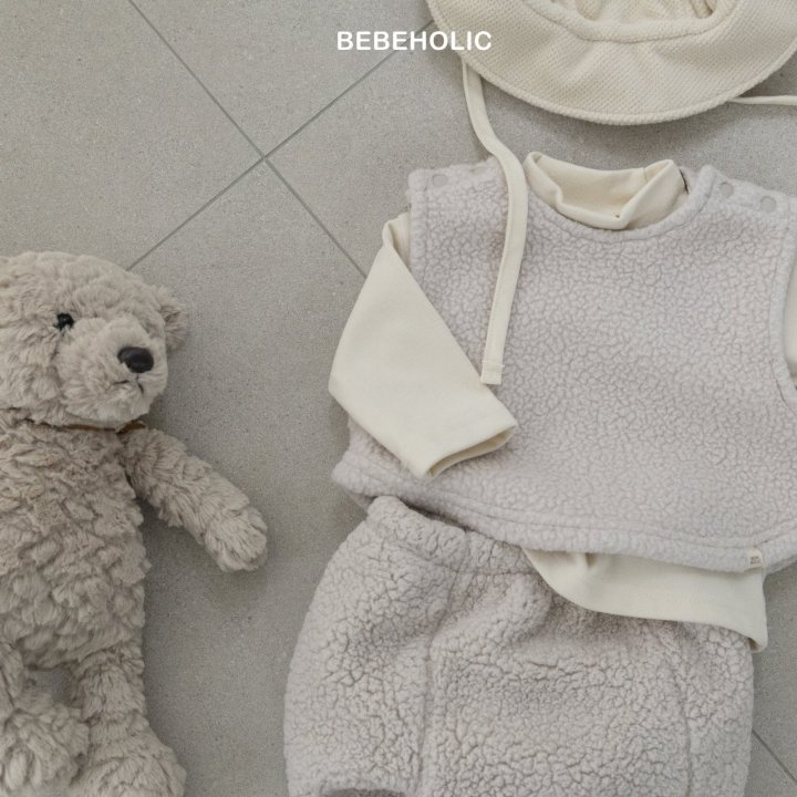 Bebe Holic - Korean Baby Fashion - #babyfever - Smile Mock Neck Tee - 6