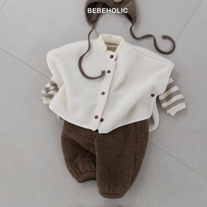 Bebe Holic - Korean Baby Fashion - #babygirlfashion - Puff Fleece Poncho - 7