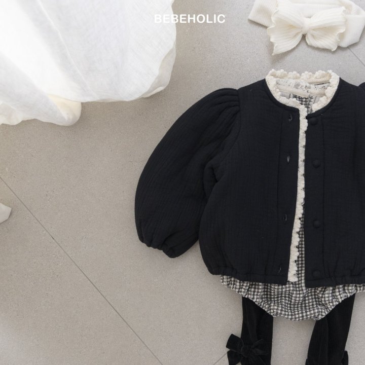 Bebe Holic - Korean Baby Fashion - #babygirlfashion - Chanel Padded Jacket - 6