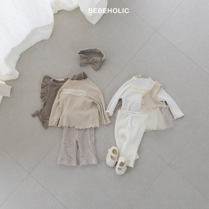 Bebe Holic - Korean Baby Fashion - #babygirlfashion - Louis Lace Tee - 3