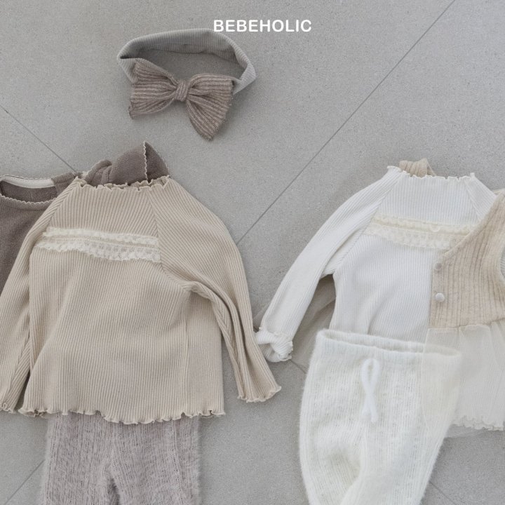Bebe Holic - Korean Baby Fashion - #babygirlfashion - Louis Lace Tee - 4