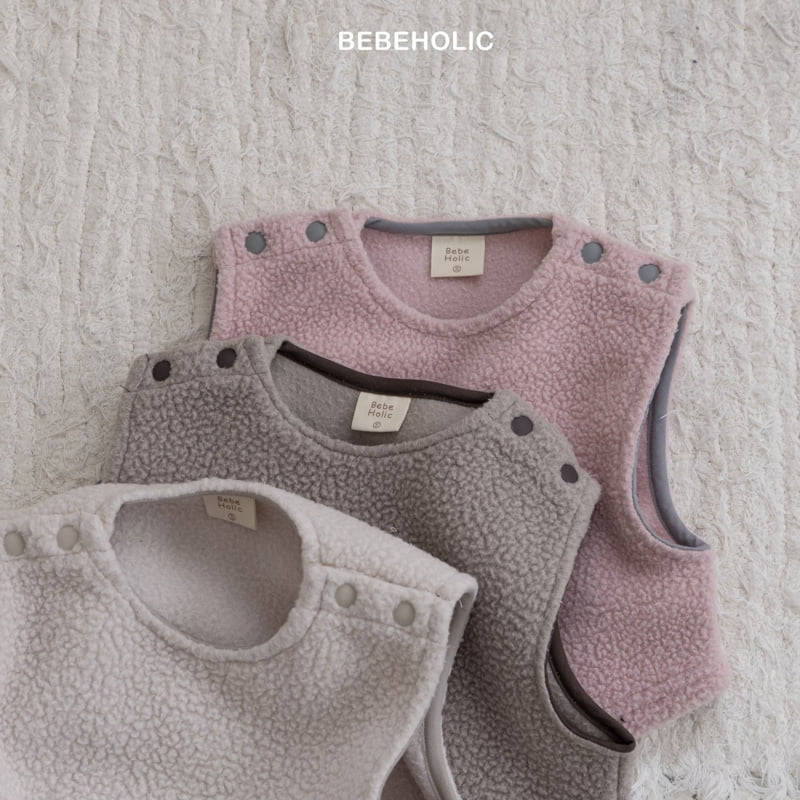 Bebe Holic - Korean Baby Fashion - #babyootd - Popcorn Fleece Vest - 11