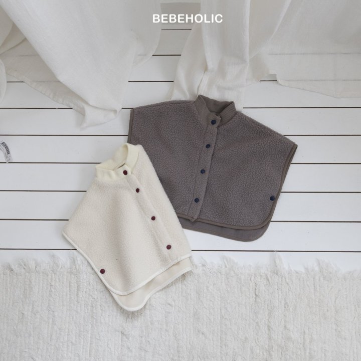 Bebe Holic - Korean Baby Fashion - #babyootd - Puff Fleece Poncho - 10