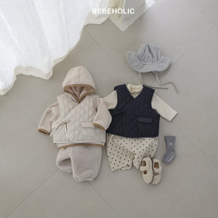 Bebe Holic - Korean Baby Fashion - #babyootd - Fleece Quilted Vest