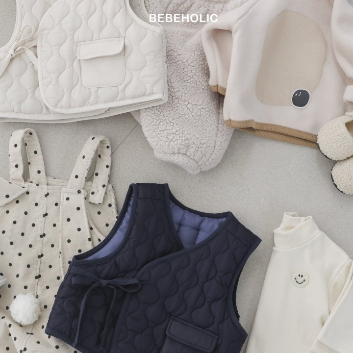 Bebe Holic - Korean Baby Fashion - #babyoutfit - Fleece Quilted Vest - 4