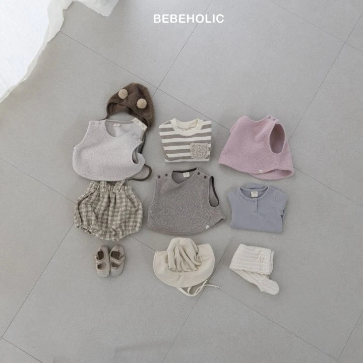 Bebe Holic - Korean Baby Fashion - #onlinebabyshop - Popcorn Fleece Vest