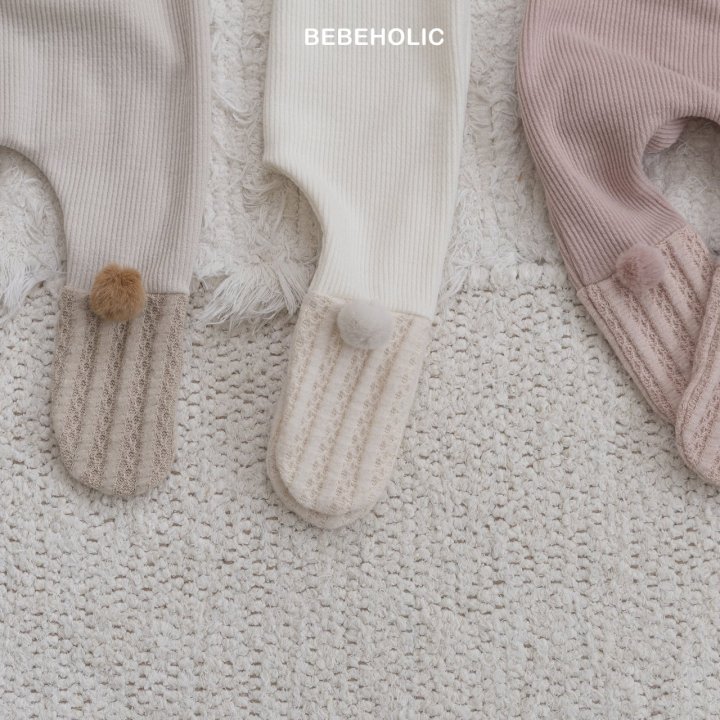 Bebe Holic - Korean Baby Fashion - #onlinebabyshop - Pom Pom Footed Leggings - 10