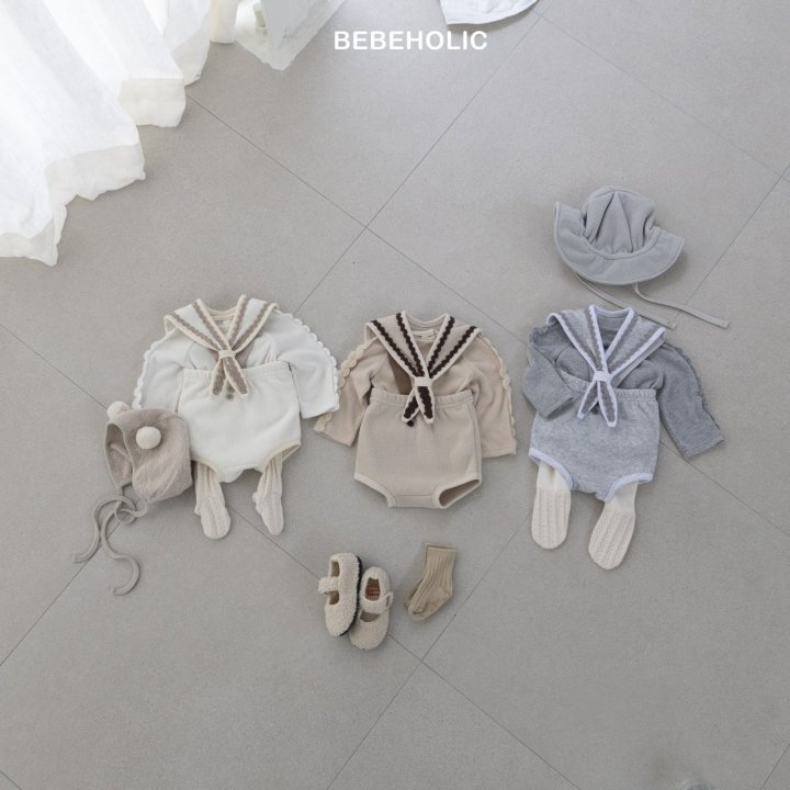 Bebe Holic - Korean Baby Fashion - #onlinebabyshop - Fleece Terry Bloomer Set