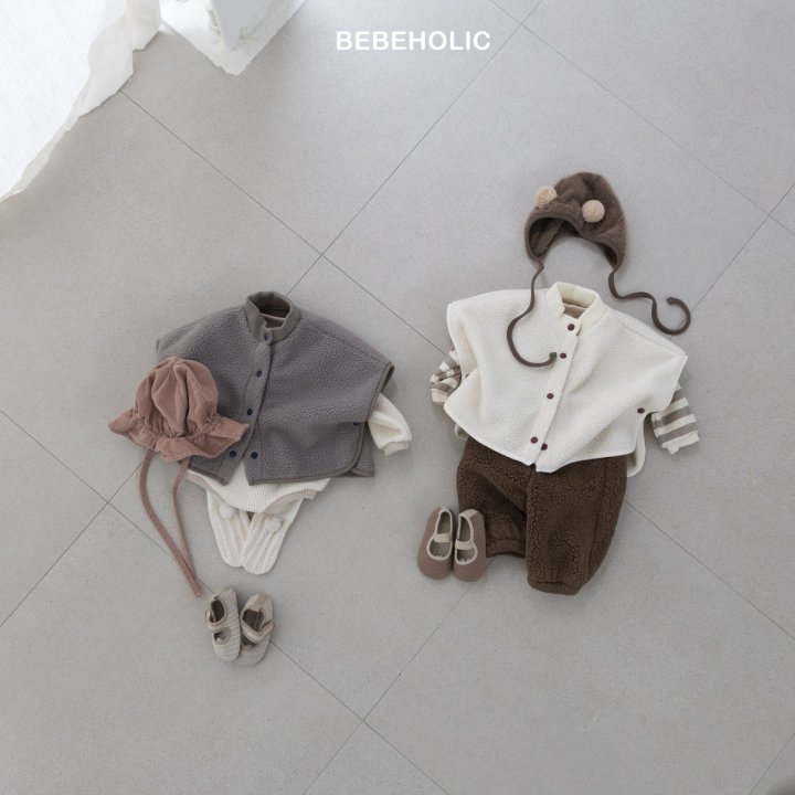 Bebe Holic - Korean Baby Fashion - #smilingbaby - Puff Fleece Poncho