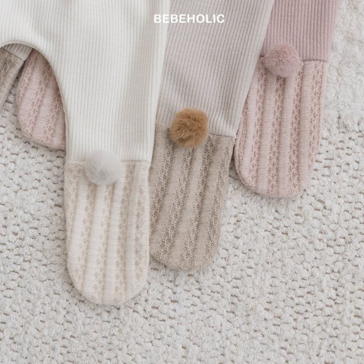 Bebe Holic - Korean Baby Fashion - #smilingbaby - Pom Pom Footed Leggings - 11