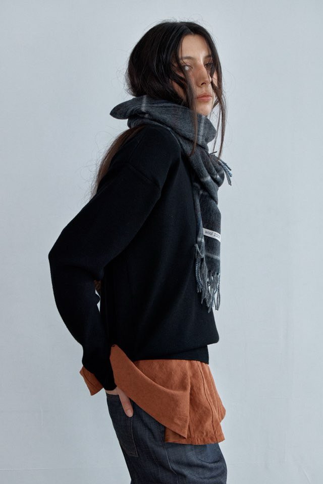 Better - Korean Women Fashion - #momslook - Padded V Neck Knit - 6