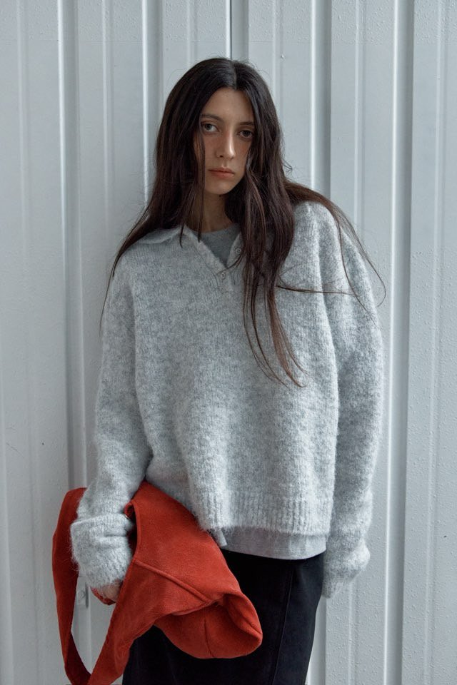 Better - Korean Women Fashion - #momslook - Muse Collar Knit - 5