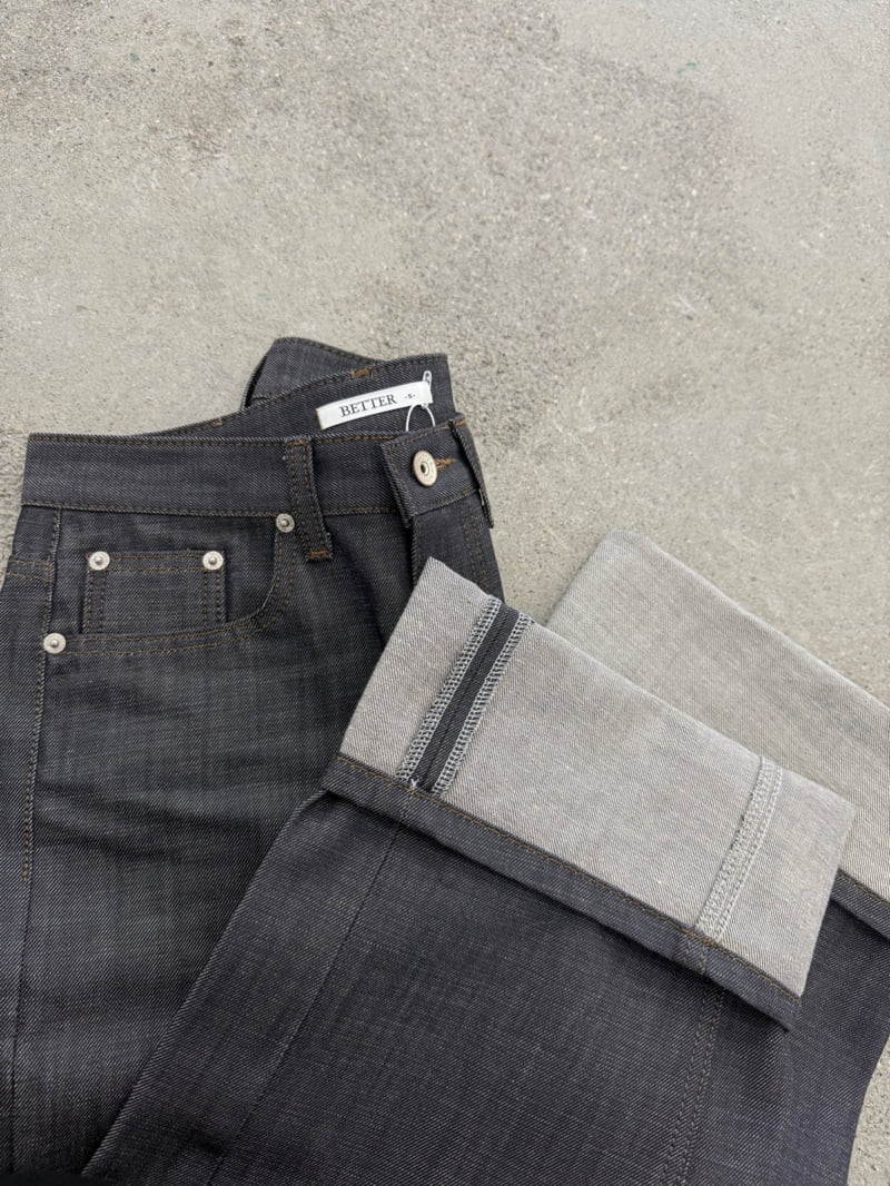 Better - Korean Women Fashion - #momslook - Roll-Up Raw Denim Pants