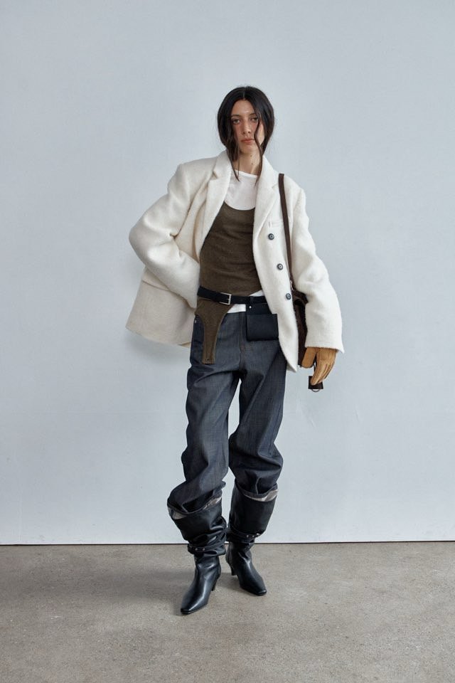 Better - Korean Women Fashion - #momslook - Roll-Up Raw Denim Pants - 11